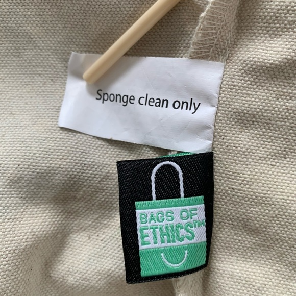 Anthropologie x Good for the Bees Monogram Tote - H - Zara Fina Stasi Print - Picture 9 of 9